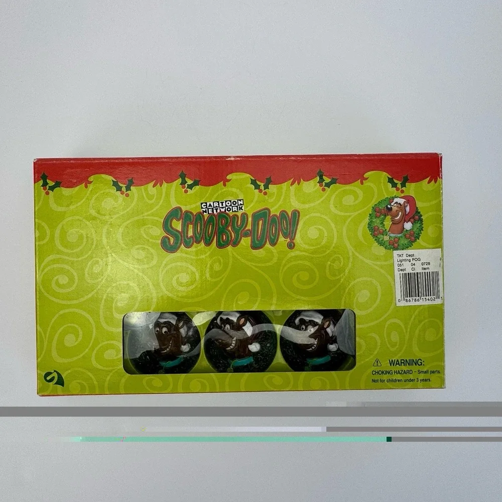 2001 Gemmy Scooby-Doo Cartoon Network 10 Ct Holiday Christmas String Light Set